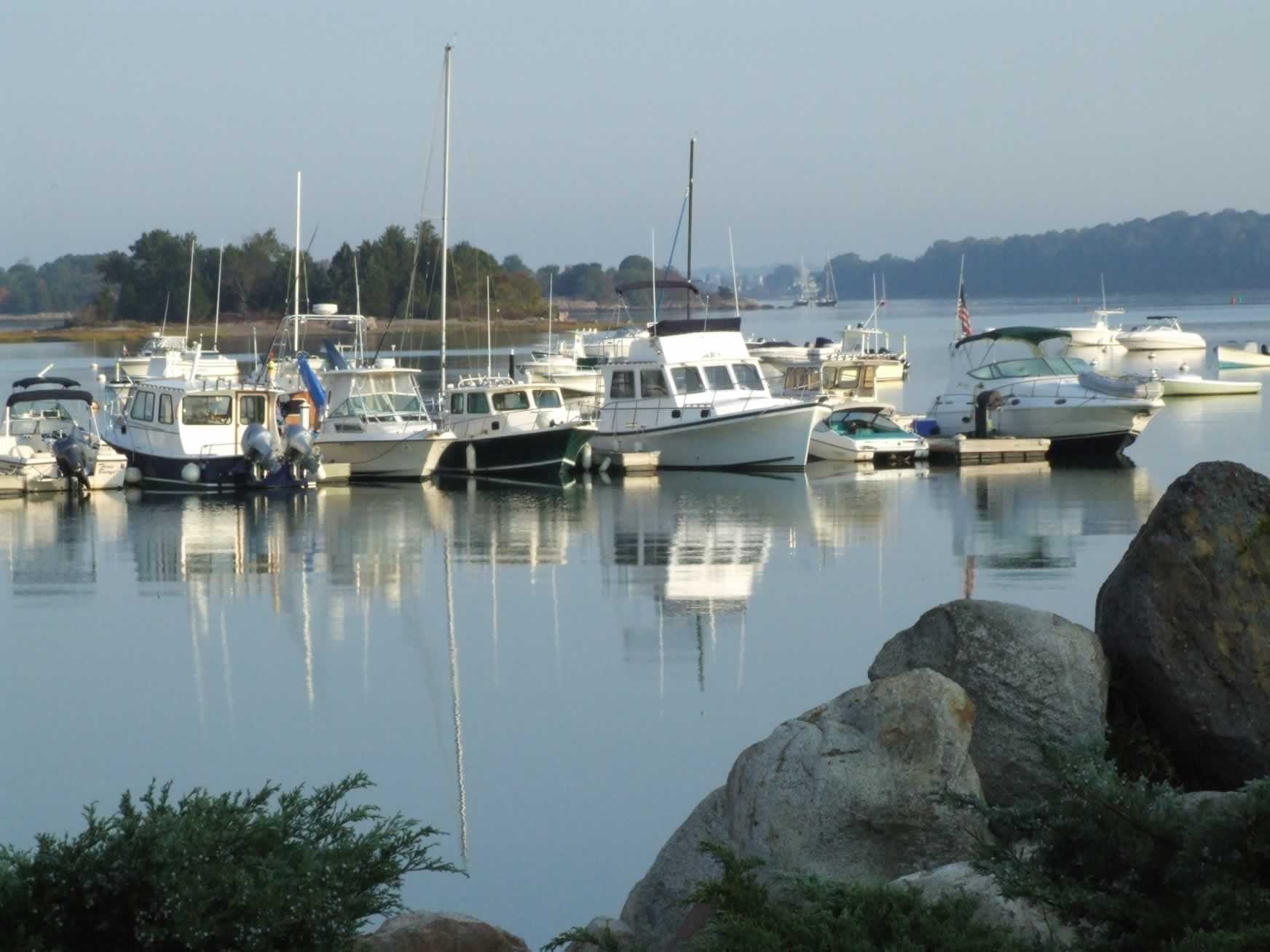 Boats Moored at Hingham Harbor 3